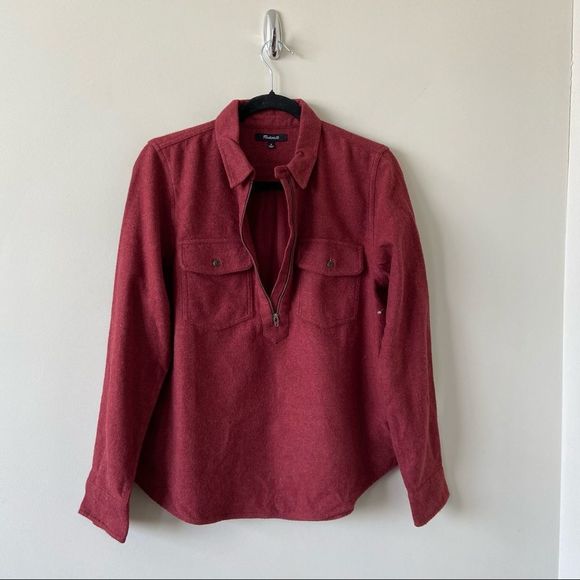 madewell Flannel Zip-Front Popover Shirt - Picture 4 of 12